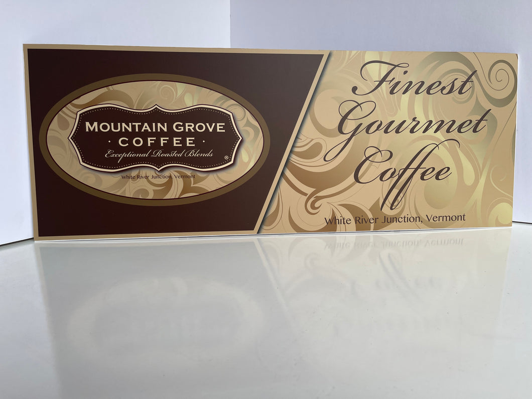 Mountain Grove Coffee Sign